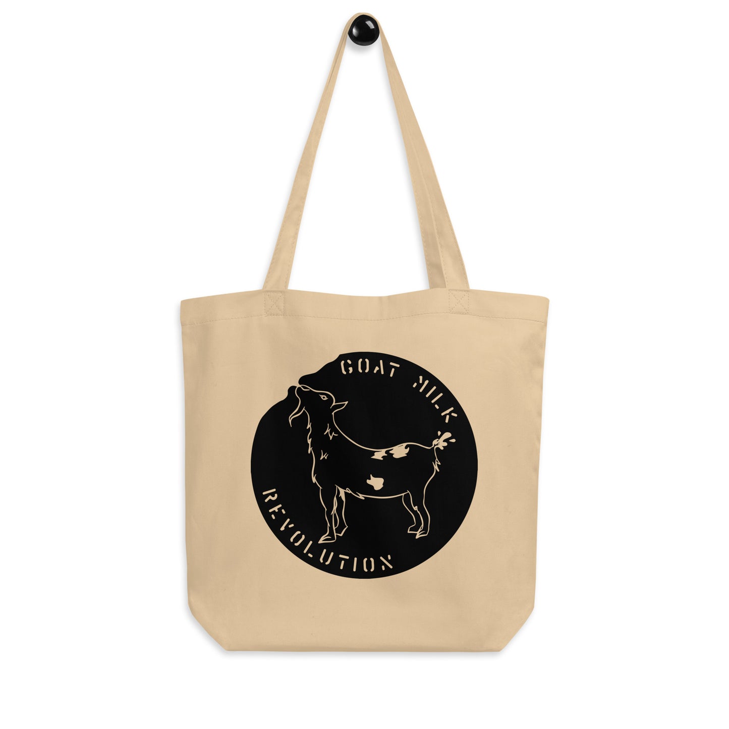 "goat milk?" Eco Tote Bag in Oyster (Cream)