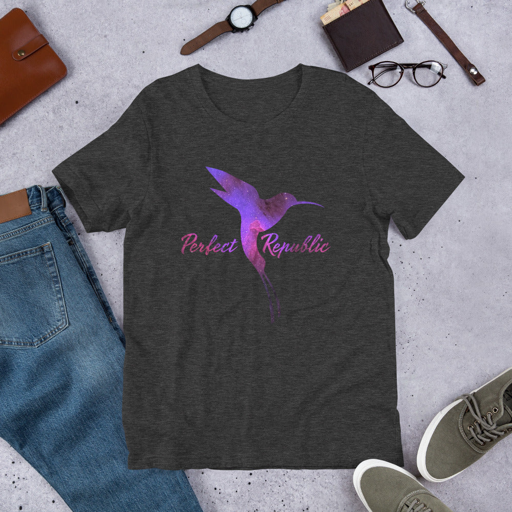 The Original Perfect Republic Space-Hummingbird Short-Sleeve Unisex T-Shirt