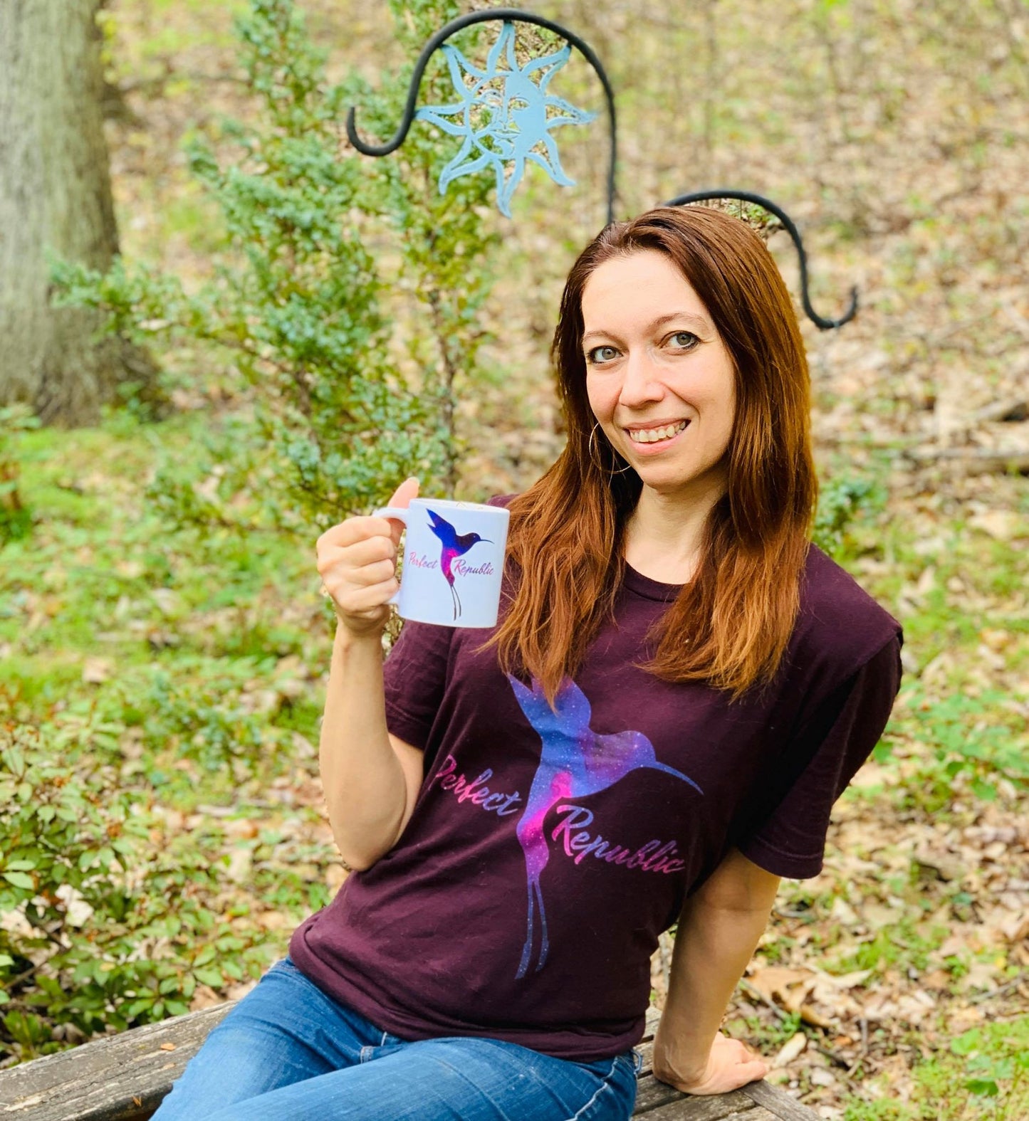 The Original Perfect Republic Space-Hummingbird Short-Sleeve Unisex T-Shirt