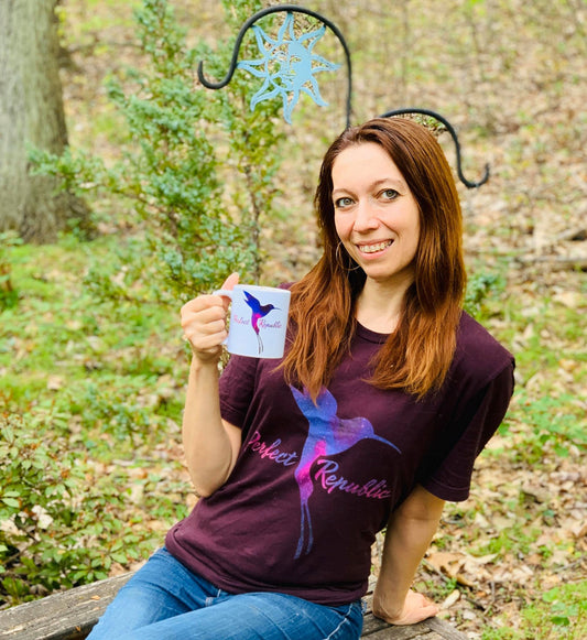 The Original Perfect Republic Space-Hummingbird Short-Sleeve Unisex T-Shirt