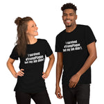 "I survived #TrumpPlague but my job didn't." Short-Sleeve Unisex T-Shirt