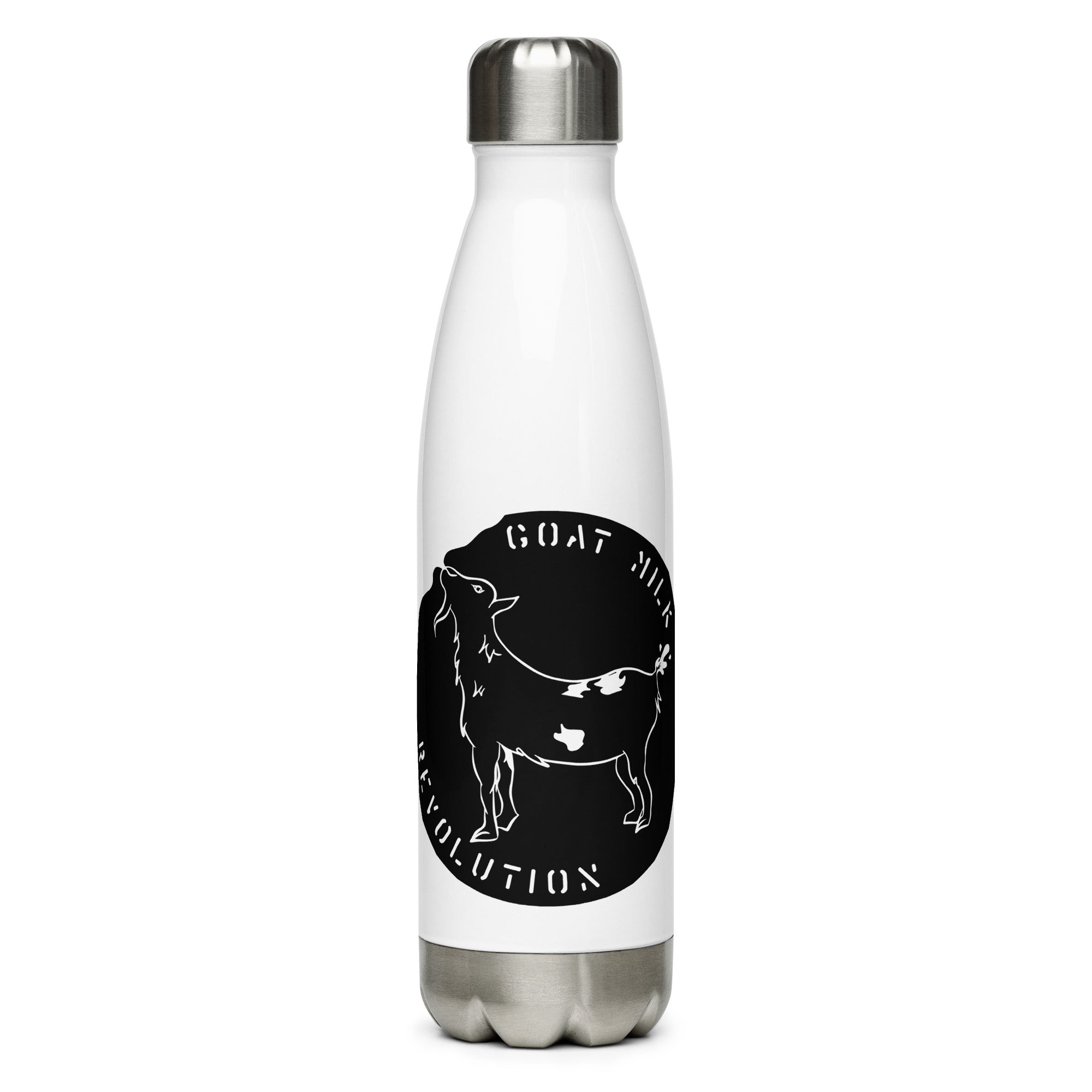"goat milk?" Goat Milk Revolution Stainless Steel Water Bottle